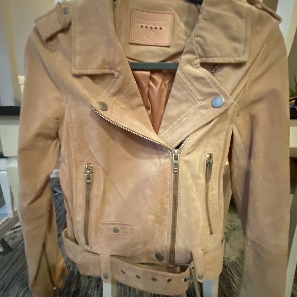 Blank NYC suede Moto jacket